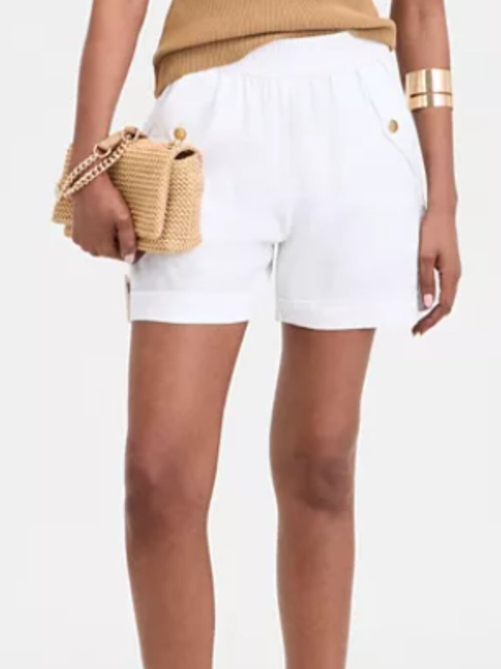 I.N.C. International Concepts Women's Side-Pocket Tab-Hem Shorts